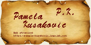 Pamela Kušaković vizit kartica